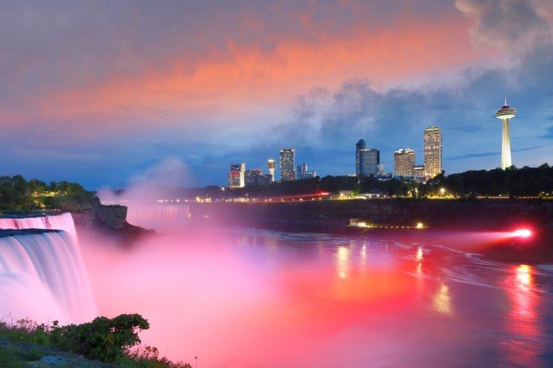 Vistas diurnas de las Cataratas del Niágara