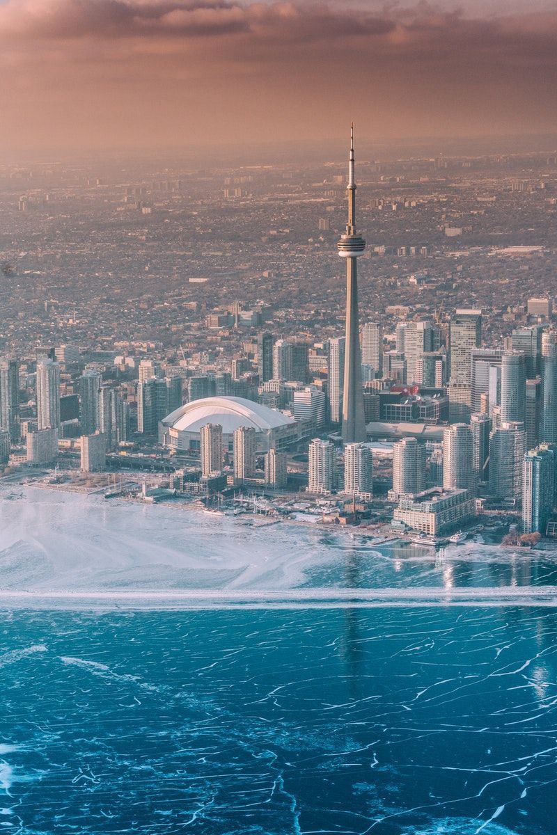 Skyline de Toronto al atardecer